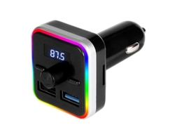 Adaptador Para Carro Com Portas De Carregamento Usb Estéreo Compatível Com Bluetooth, Suporte 12v 24v Yizhood (preto)