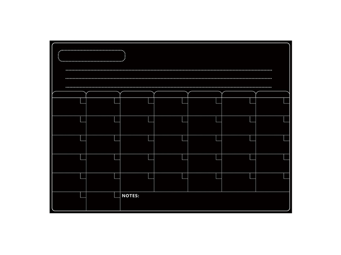 Pizarra magnética para frigorífico con borrador en seco, calendario semanal y mensual, planificador de tareas de cocina.