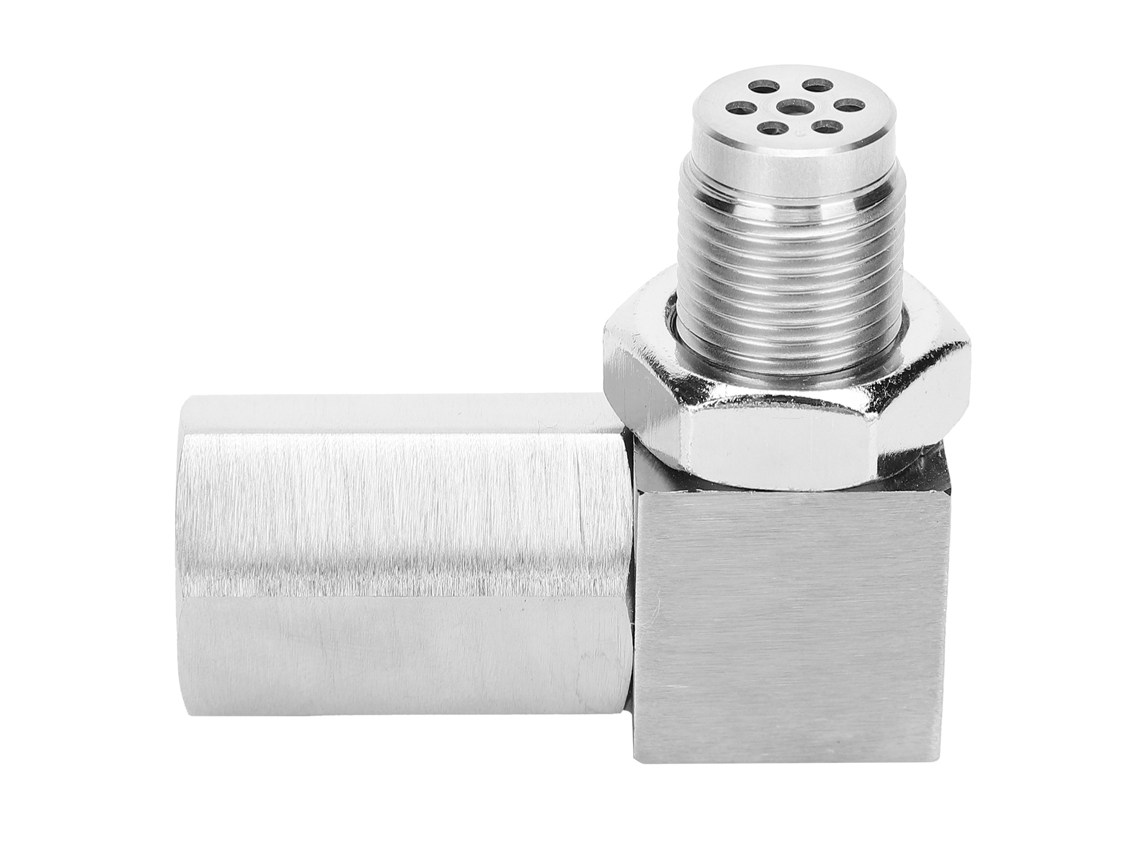 Convertidor Catalítico De 90 Grados, Eliminador De Luz De Advertencia Del Motor, Adaptador Para Sensor De Oxígeno, Acero Inoxidable.