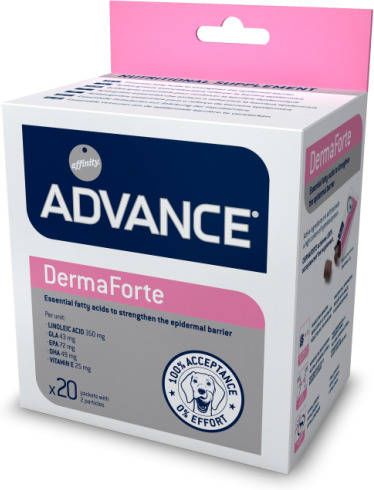 Complemento Alimenticio de Perros ADVANCE Dermaforte 50 (20 Tabletas)