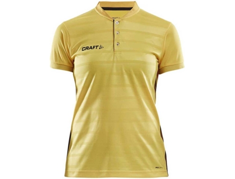 Camiseta de Mujer para Fútbol CRAFT Control Button Amarillo (XL)