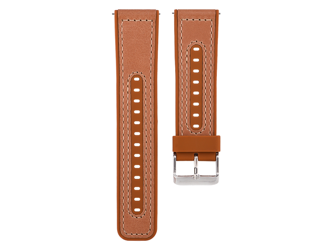 Correa De Repuesto De Pulsera De Cuero Y Silicona De Alta Calidad Con Hebilla Metálica Para Fitbit Ionic