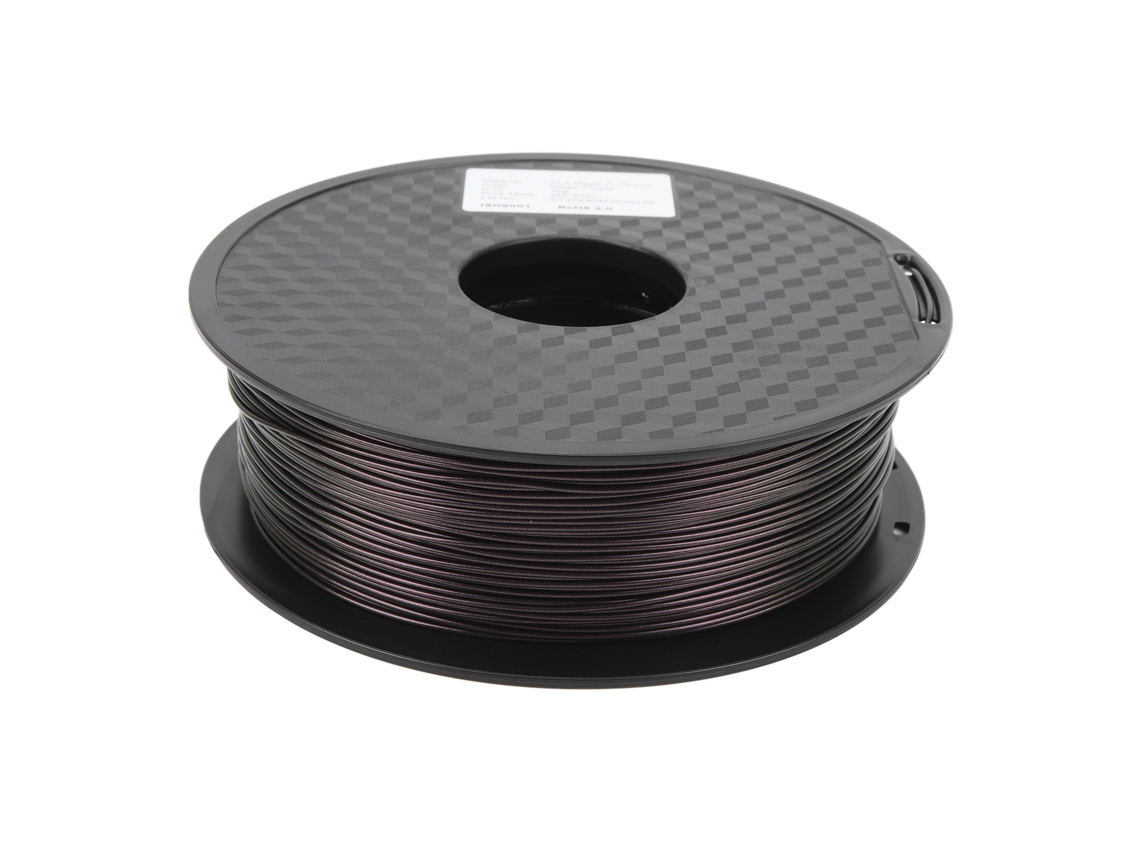 Filamento PLA de 1,75 mm para impresora 3D, color violeta, material consumible para bricolaje