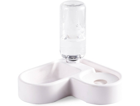 Comedero para Perros DUDUPET YN-PB1 (Blanco - 26 x 16 cm - 500 ml - Plástico)