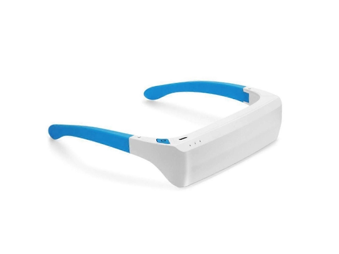 Masajeador ocular con calor para retirar compresas calientes, masajeador ocular con terapia de luz azul y blanca para relajación y...
