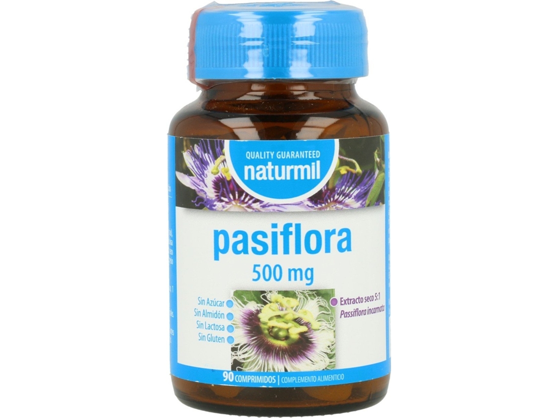 Complemento Alimentar NATURMIL Pasiflora 500 Mg 90 Comprimidos