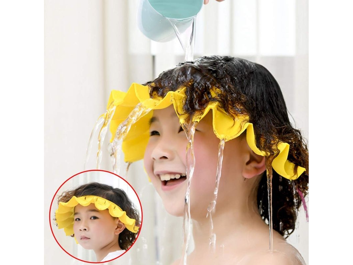 Gorro De Baño De Silicona Para Bebé, Ajustable, Protector Suave Para El Cabello, Ideal Para Baños Y Cortes De Pelo.