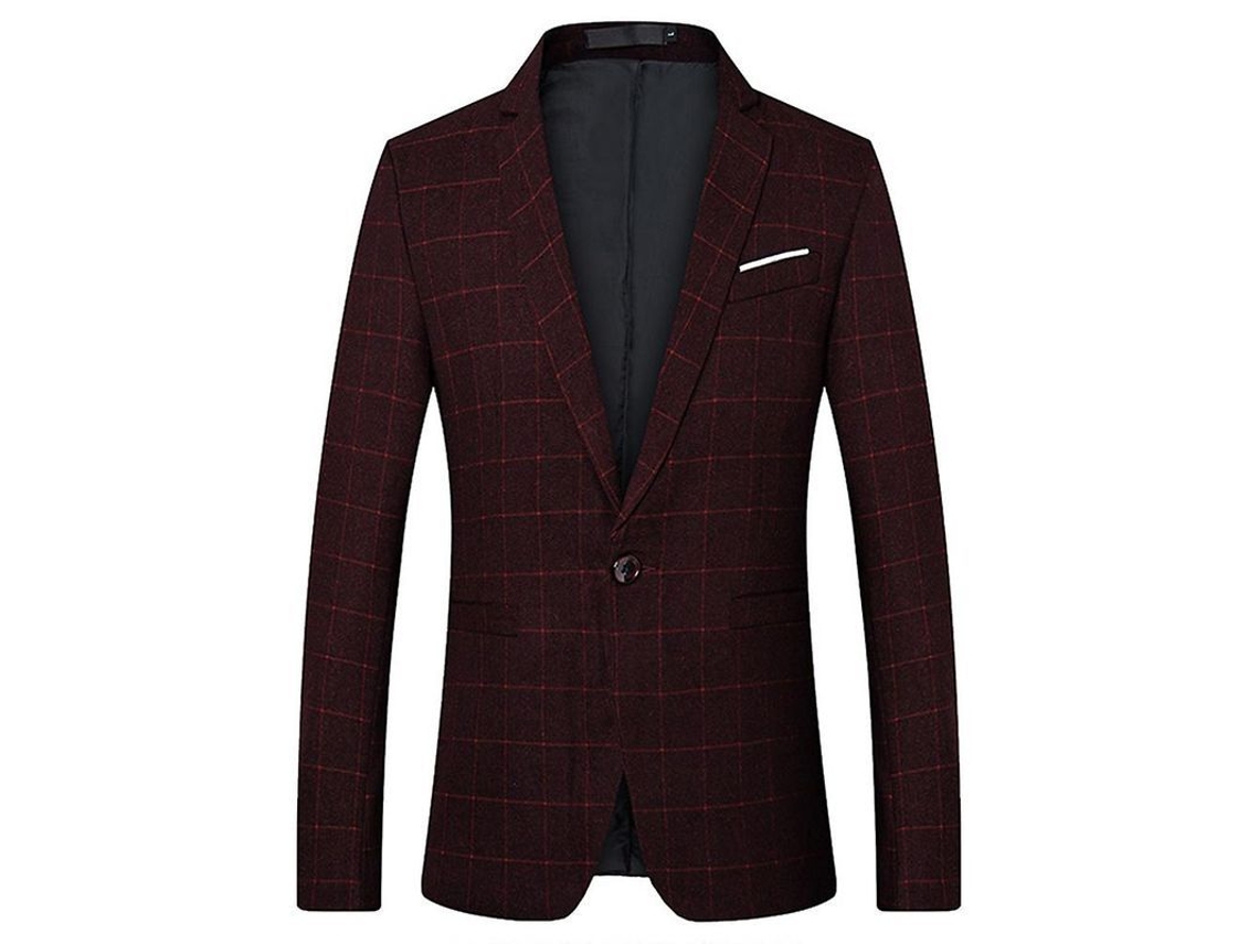 2026-chaqueta De Traje De Boda Para Hombre Mystdiy Con Estampado De Cuadros