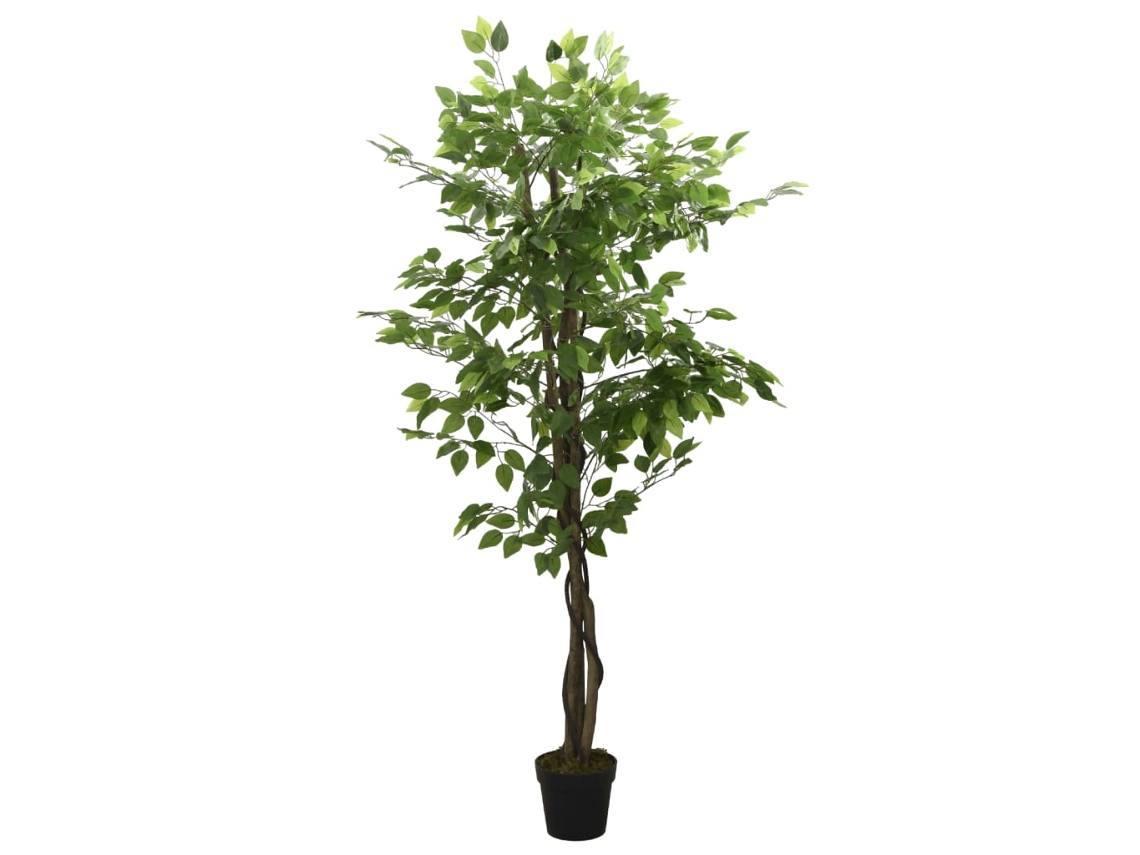 Árbol Ficus Artificial Con 756 Hojas Verde 150 Cm