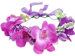 Corona De Flores Sintéticas De 2 Piezas Para Bodas Y Fiestas, Elegante Accesorio Para Fotos Y