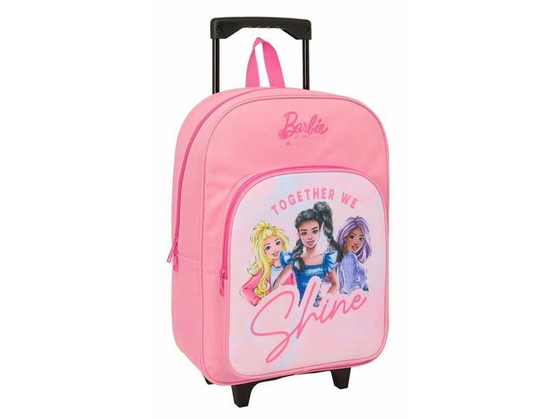 Mochila escolar con ruedas Barbie rosa 32 x 42 x 14 cm