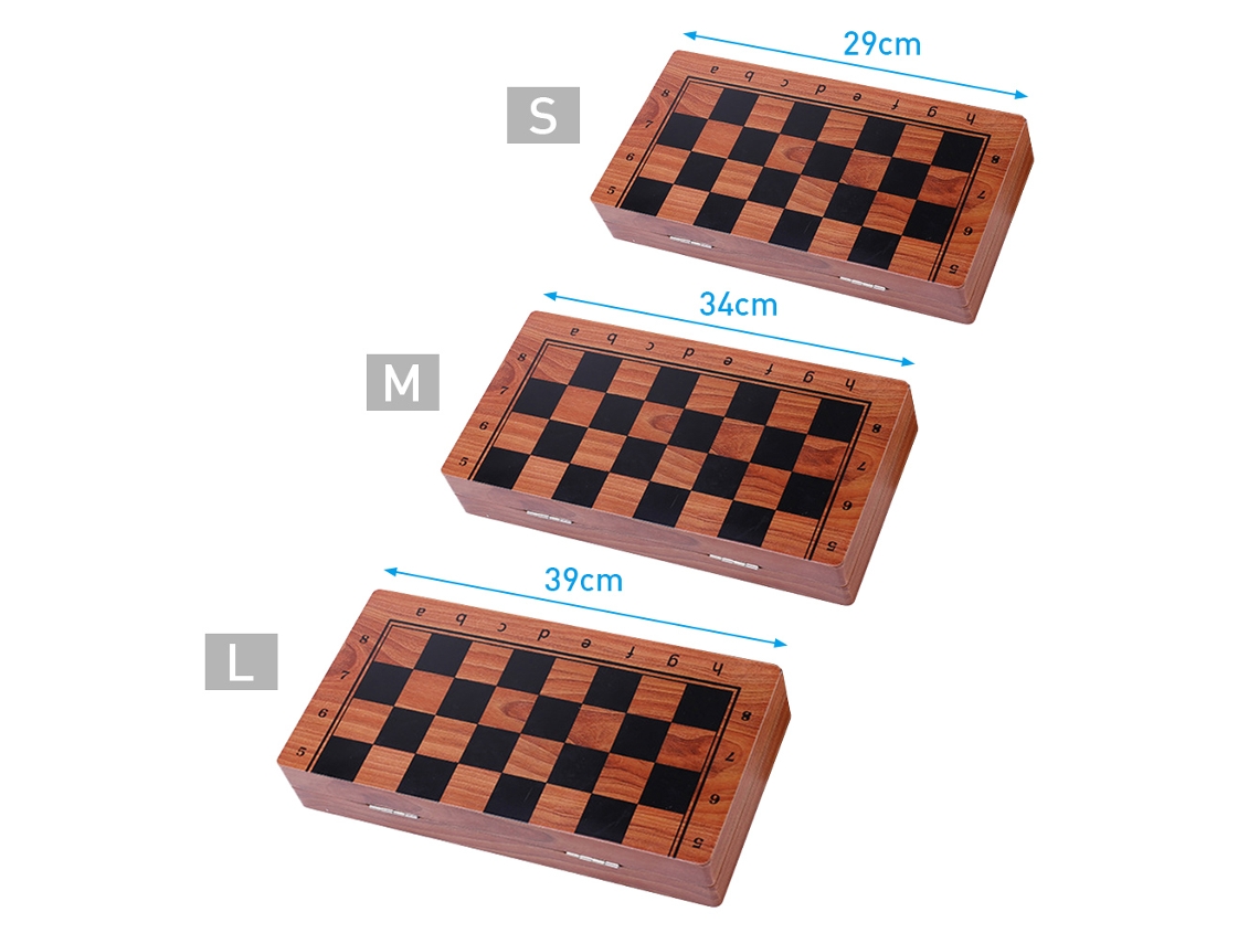 Juego De Ajedrez Magnético De Madera Plegable Con Tablero Interior De Fieltro, Ligero, Portátil Para Viajes, Juguete Educativo Para Toda La Familia.