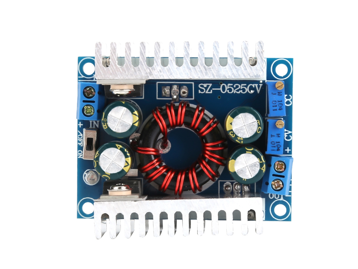 Veloriskku-módulo De Fonte De Alimentação Buck Dc-dc Regulável 4-30v Para 1.2-30v 15a