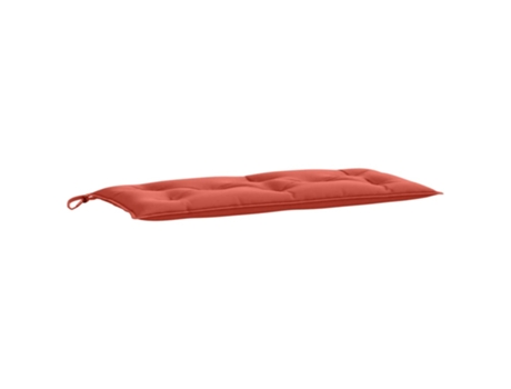 Cojín De Banco De Jardín VIDAXL Rojo Tela (100x50x7 cm)
