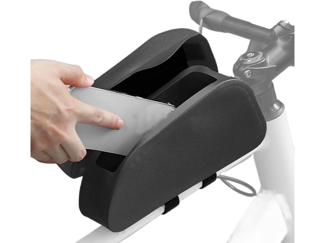 Soporte para tubo superior de bicicleta | Soporte para cuadro de bicicleta con cremallera magnética para mayor capacidad de ciclismo de Gokoco