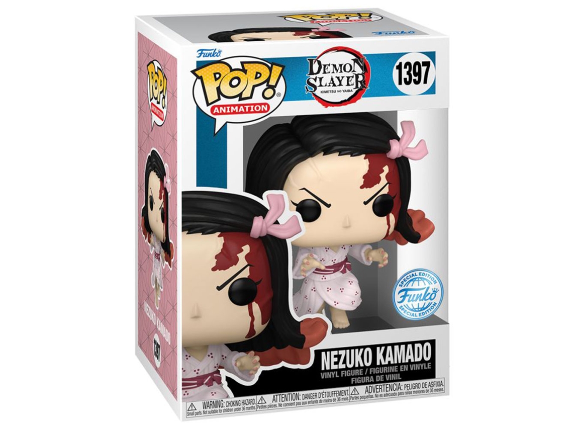 Funko DEMON SLAYER Figura saltadora de Nezuko ¡Pop exclusivo de EE. UU.! vinilo