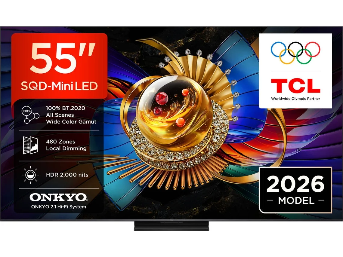 TV TCL 55Q7D Pro (SQD-MINILED - 55'' - 140 cm - 4K Ultra HD - Smart TV)