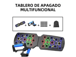 Tabla de flexiones portátil multifuncional con barra de resistencia plegable Mdug (b2)