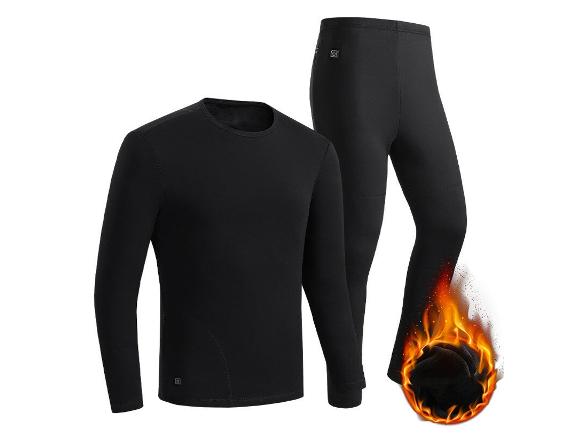 4xl Tengoo Hd-01 Conjunto Roupa Íntima Aquecida Usb Fleece Inverno Esqui S-5xl
