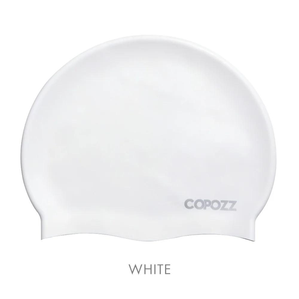 Gorro De Natación Impermeable Profesional Para Adultos (blanco), De Silicona.