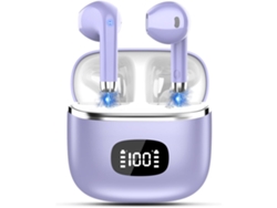 Auriculares Inalámbricos Auriculares Bluetooth 5.3 Bass Auriculares Estéreo 40H Tiempo de Reproducción Auriculares con Pantalla de YEMAESRE