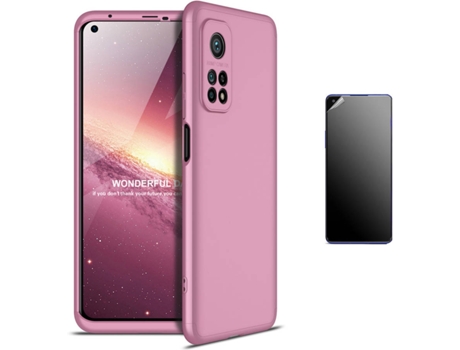 Kit Carcasa y Protector Xiaomi Mi 10T Ultimatte Slim Armor 360º Rosa