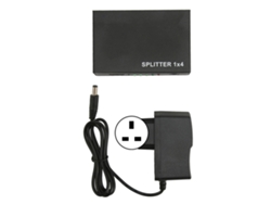 Divisor Hdmi 1x4, 1 Entrada, 4 Salidas, 4k 30hz Hdcp 1.4, Full Hd 1080p Con Enchufe Británico.