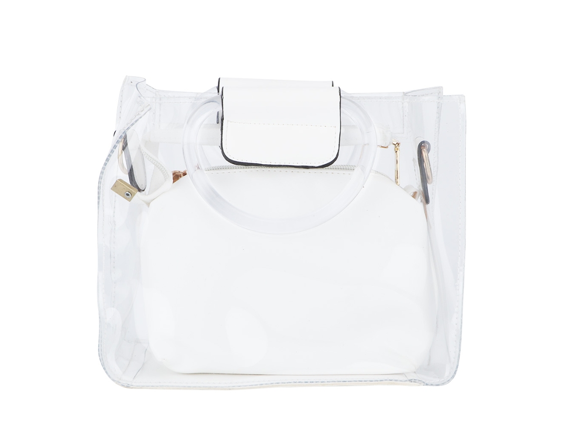 NEVEANCE Bolso Transparente de Moda para Mujer Bolso de Hombro Único Bolso Bandolera