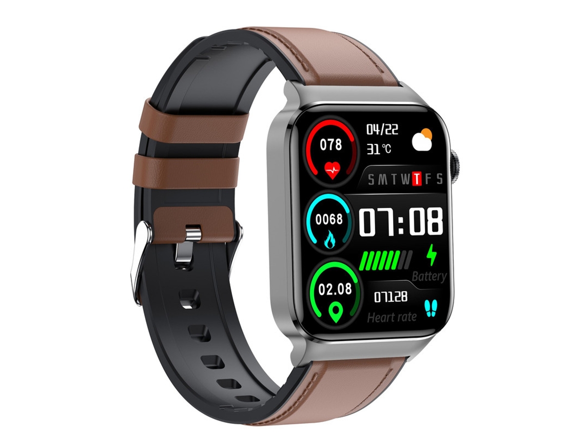 Relojes inteligentes, reloj de fitness de 1,83 pulgadas con monitor de frecuencia cardíaca y sensor de oxígeno en sangre para Android e iOS Yizhood