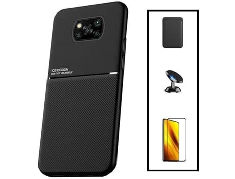 Funda, Protector y Soporte Xiaomi Redmi Poco X3 Pro PHONECARE Magnetic Lux Negro