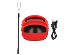 Mini Capacete Portátil Alto-falante Bluetooth 4.2 Sem Fio Suporte Celular Para Viagens Ao Ar Livre Vermelho
