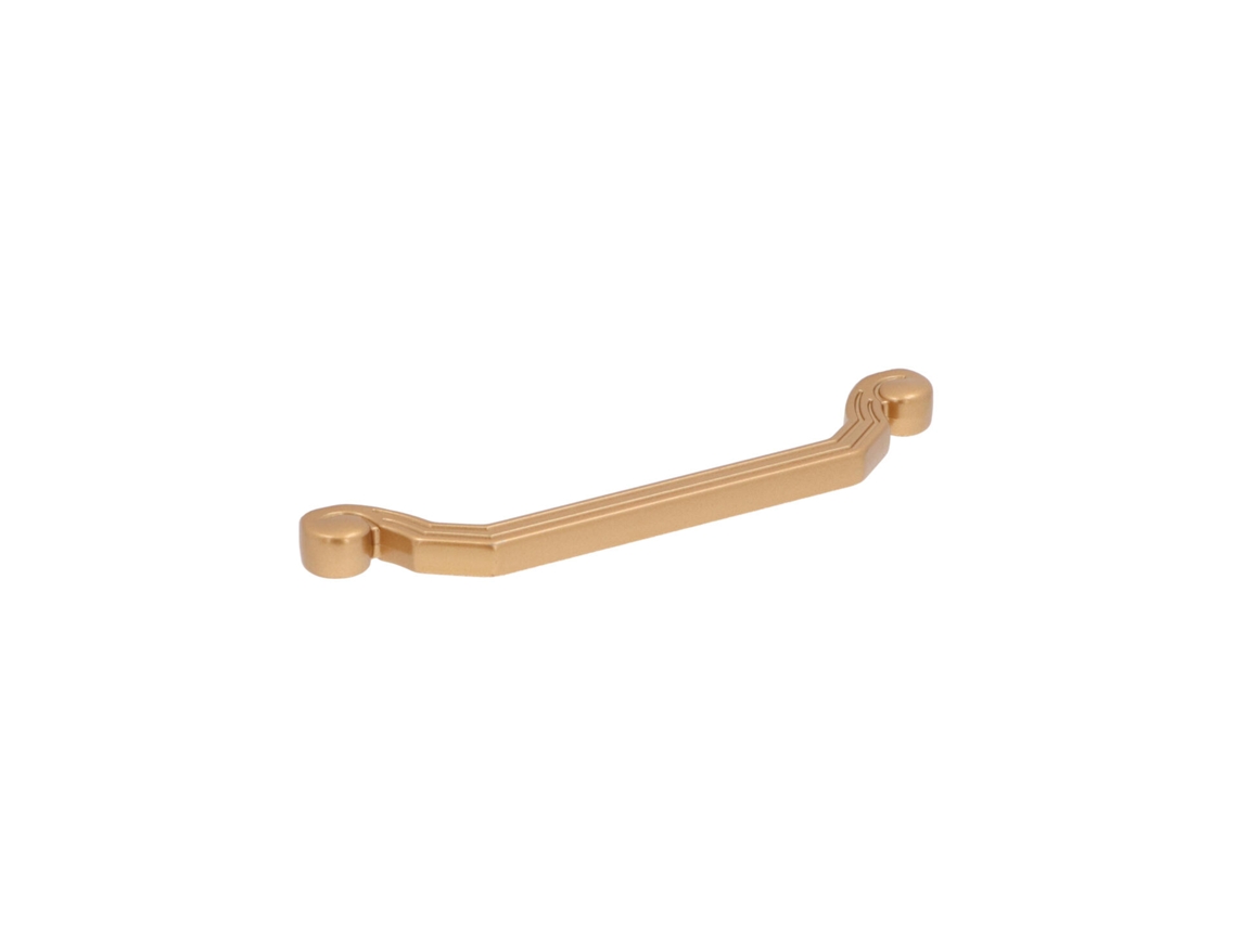 Juego de 6 tiradores para muebles de zamac con un diámetro de 30 mm y acabado dorado. HARDWAREXCHANGE