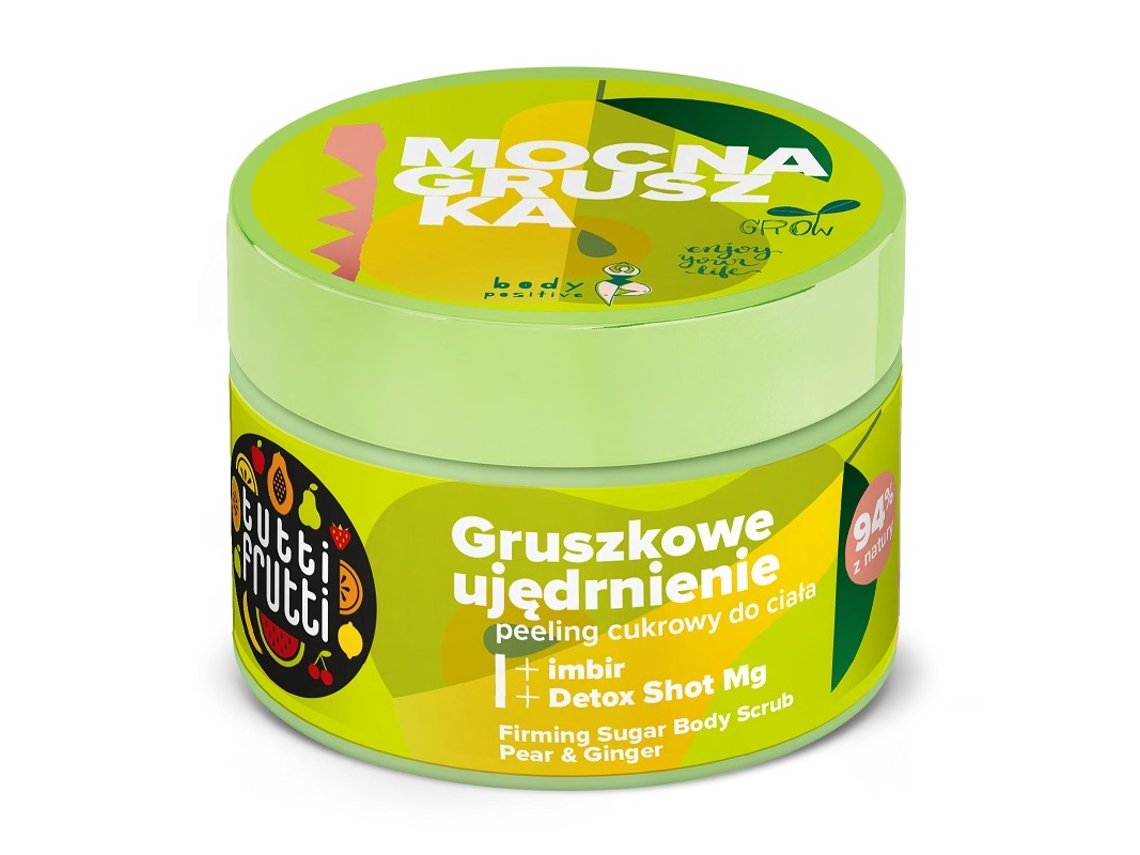 Tutti Frutti Exfoliante Corporal Reafirmante De Azúcar Pera Jengibre Detox Shot Mg, 300g Farmona