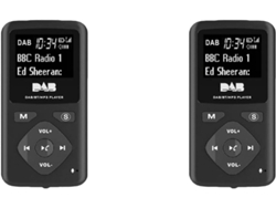 2 Radios Portátiles Fm/digitales Bluetooth, Reproductores Mp3 De Bolsillo Fm Personales, Micro-usb Para
