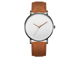 Reloj De Pulsera Zhoulianfa De Cuarzo Con Correa De Cuero Sintético Y Esfera Precisa (blanco)