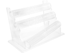 Soporte Exhibir Joyas Pulseras Relojes 3 Niveles Extraíbles Pvc Transparente Organizador Ahorra Espacio