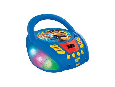 Reproductor de CD Bluetooth con luces y USB - La Patrulla Canina