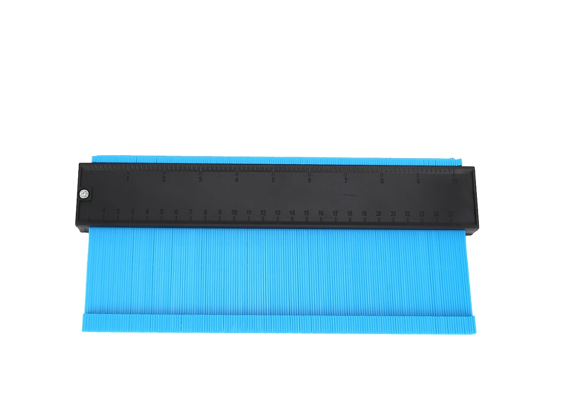 Calibrador De Contorno De Forma Irregular De Plástico Abs De 10 Pulgadas Para Carpintería - Azul