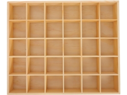 Elegante Bandeja Organizadora Joyas Madera 30 Compartimentos Pulseras Cajones Decoración Hogar