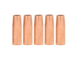 5 Peças Bico De Pistola De Solda Mig 21‑37 3/8 Polegada 100l Para Peças Tweco Mini/1