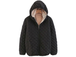 Chaqueta Polar Para Mujer Con Forro Y Abrigo Exterior De Lana.