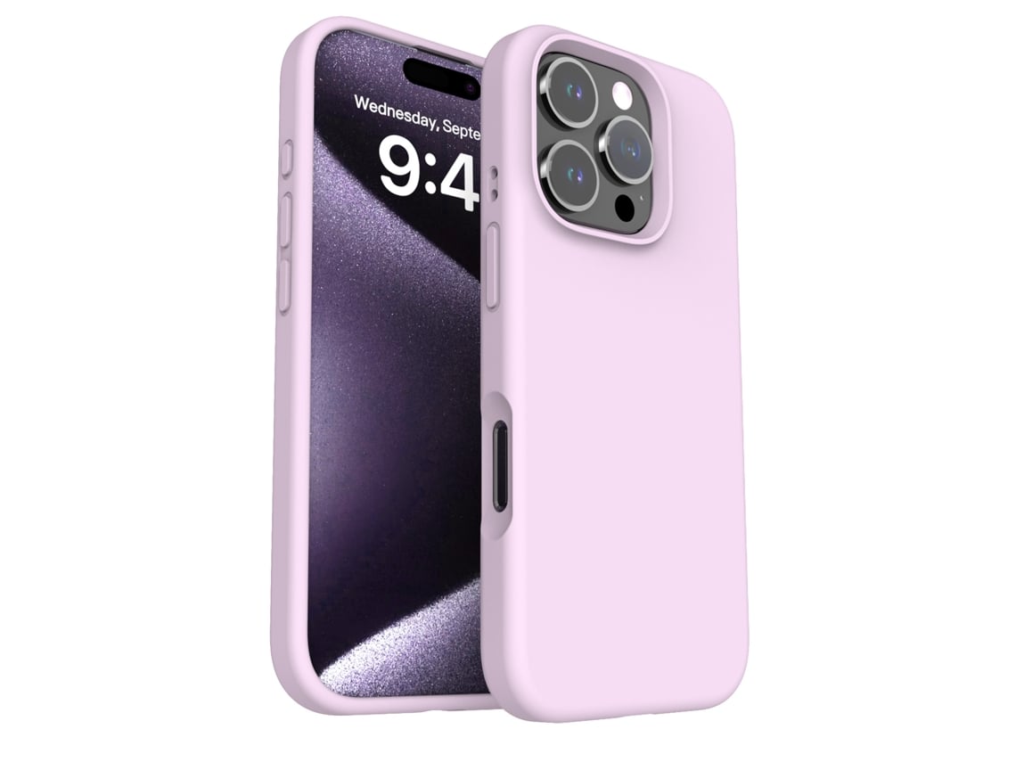 (morado, Iphone 14 Plus) Funda Para Teléfono Sencilla, De Color Liso Y Resistente A Los Golpes, Apta Para Iphone, De Silicona Líquida.