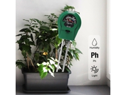 Medidor De Suelo 3 En 1: Analizador De Humedad, Luz Y Ph Para Jardín, Hogar, Huerto Y Granja.