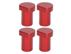 4 Clavijas De Sobremesa Para Carpintería Con 20 Mm De Diámetro, Bloques De Tope Multifuncionales Rojos.