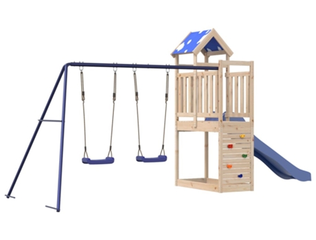 Parque Infantil De Exterior VIDAXL Marrón Madera