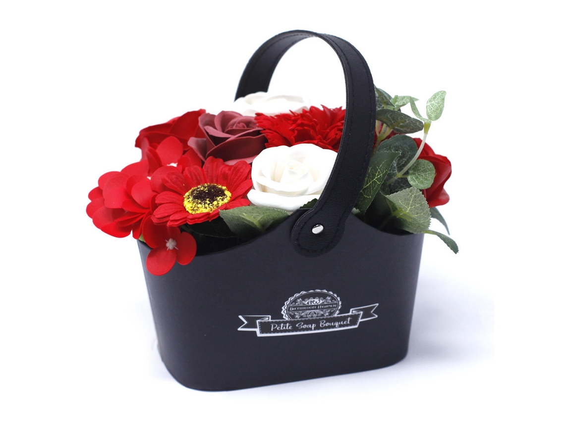 Pequeno Buquês de Flores de Sabão Rico Rojos Unidade 12.5X8X18 Cm