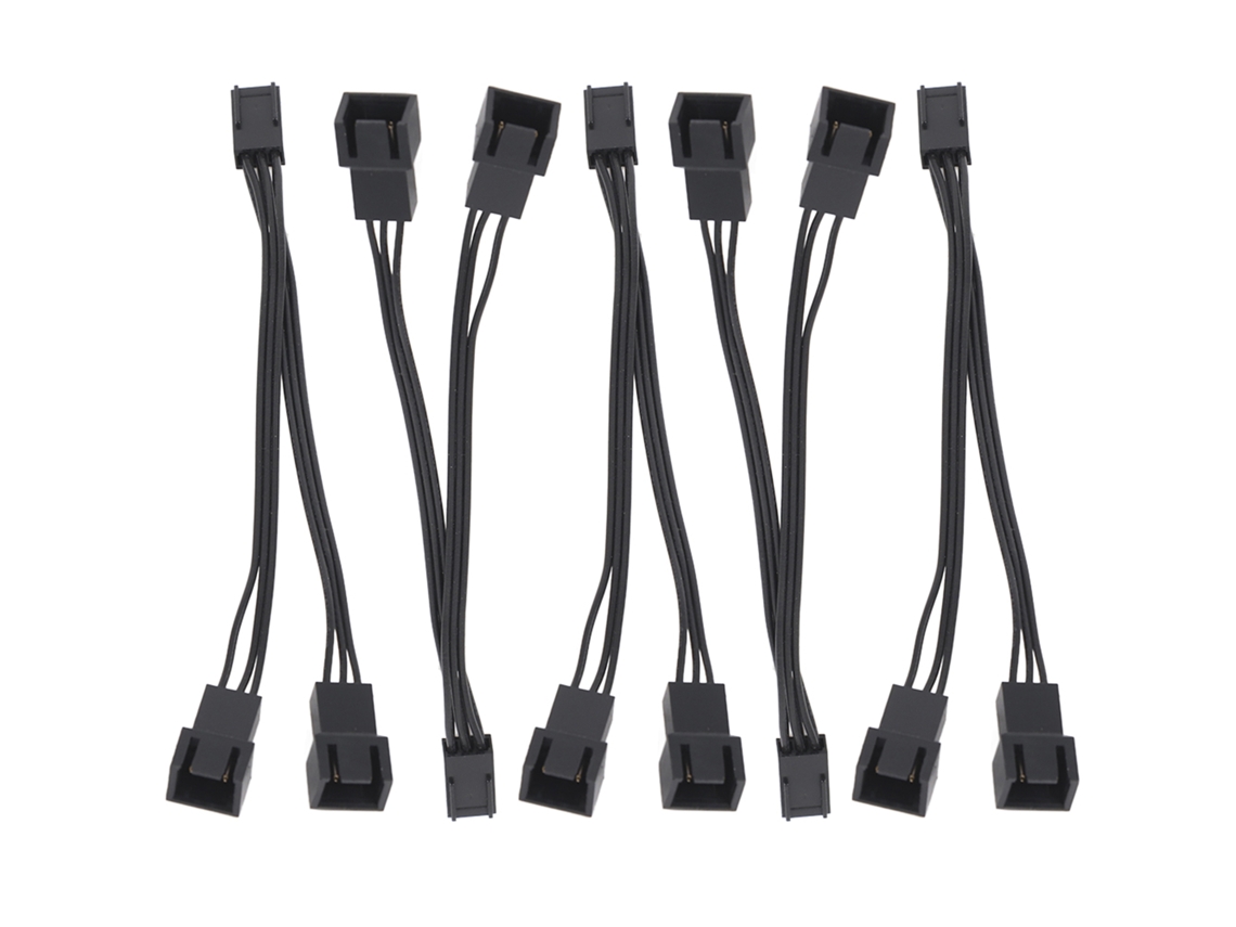 5 Cables Adaptadores De Ventilador 2 En 1, De Hembra De 3 Pines A Macho De 3 Y 2 Pines Para Accesorios De Chasis.