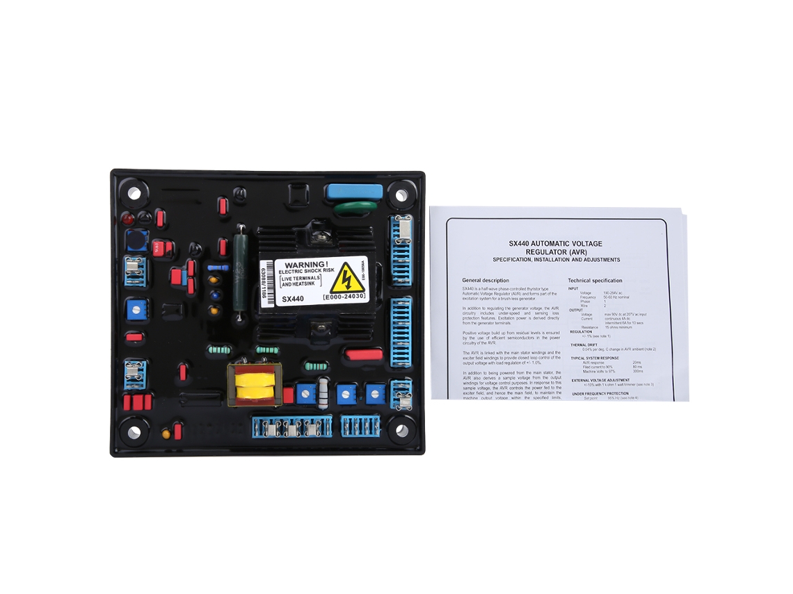 Controlador Avr Sx440-a, Regulador Automático De Voltaje Monofásico, Repuestos Para Generadores