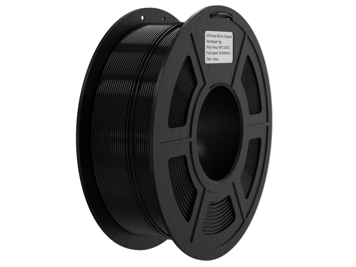 Filamento Pla Flash Para Impressora 3d 1.75mm 1kg Preto Extrusão Estável Acurácia +/-0.02mm