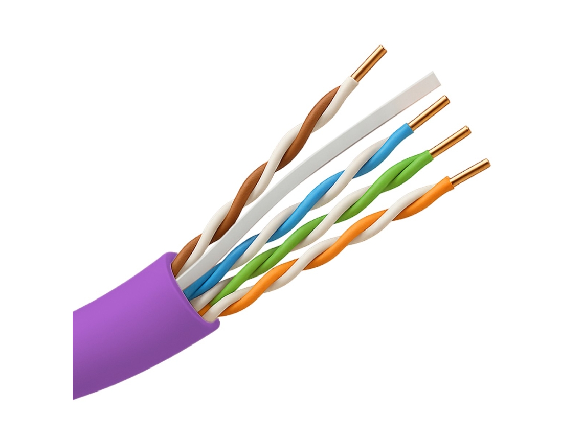 Cable De Red Uniview Utp Cat6 305m Morado - Uv-utp6-305-pvc-eca-pu